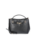 Time and Tru Women's Hazel Satchel Bag Handbag, Black